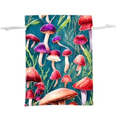 Forest Mushroom Lightweight Drawstring Pouch (xl) by GardenOfOphir