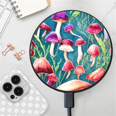 Forest Mushroom Wireless Fast Charger(black) by GardenOfOphir