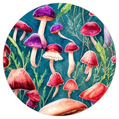 Forest Mushroom Round Trivet by GardenOfOphir