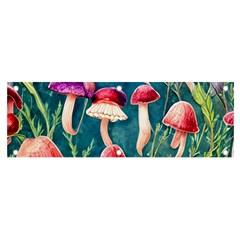 Forest Mushroom Banner And Sign 6  X 2  by GardenOfOphir