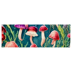 Forest Mushroom Banner And Sign 12  X 4 