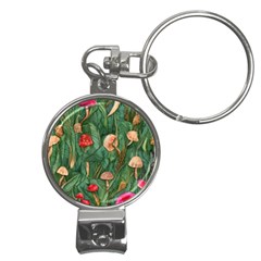 Fairycore Mushroom Nail Clippers Key Chain by GardenOfOphir