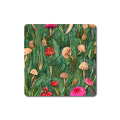 Fairycore Mushroom Square Magnet