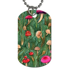 Fairycore Mushroom Dog Tag (One Side)