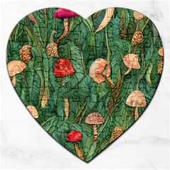 Fairycore Mushroom Jigsaw Puzzle (Heart)