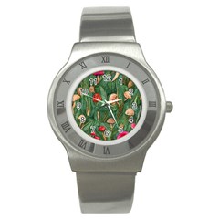 Fairycore Mushroom Stainless Steel Watch