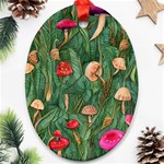 Fairycore Mushroom Oval Ornament (Two Sides) Front