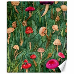 Fairycore Mushroom Canvas 8  x 10 