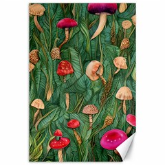 Fairycore Mushroom Canvas 24  x 36 