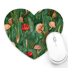 Fairycore Mushroom Heart Mousepad