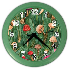 Fairycore Mushroom Color Wall Clock