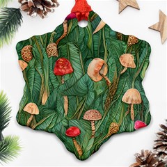 Fairycore Mushroom Snowflake Ornament (Two Sides)