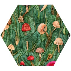 Fairycore Mushroom Wooden Puzzle Hexagon by GardenOfOphir