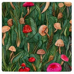 Fairycore Mushroom Uv Print Square Tile Coaster  by GardenOfOphir