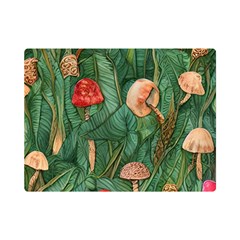 Fairycore Mushroom One Side Premium Plush Fleece Blanket (Mini)