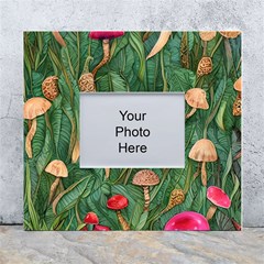 Fairycore Mushroom White Wall Photo Frame 5  x 7 