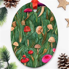 Fairycore Mushroom Ornament (oval) by GardenOfOphir