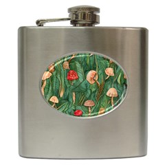 Fairycore Mushroom Hip Flask (6 Oz) by GardenOfOphir