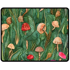 Fairycore Mushroom Fleece Blanket (medium)