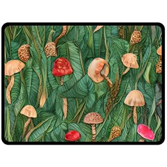 Fairycore Mushroom Fleece Blanket (large) by GardenOfOphir