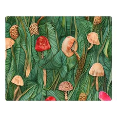 Fairycore Mushroom Premium Plush Fleece Blanket (large) by GardenOfOphir