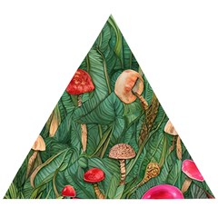 Fairycore Mushroom Wooden Puzzle Triangle by GardenOfOphir