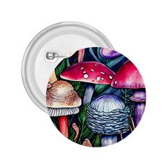 Foraging Mushroom 2 25  Buttons by GardenOfOphir