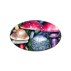 Foraging Mushroom Sticker Oval (100 Pack) by GardenOfOphir