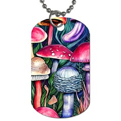 Foraging Mushroom Dog Tag (two Sides)