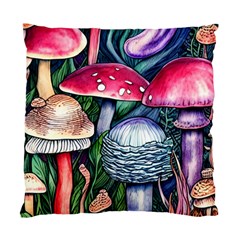 Foraging Mushroom Standard Cushion Case (one Side) by GardenOfOphir