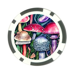 Foraging Mushroom Poker Chip Card Guard (10 Pack) by GardenOfOphir