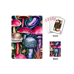 Foraging Mushroom Playing Cards Single Design (mini) by GardenOfOphir