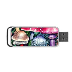 Foraging Mushroom Portable Usb Flash (two Sides) by GardenOfOphir