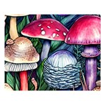 Foraging Mushroom Premium Plush Fleece Blanket (Large) 80 x60  Blanket Front