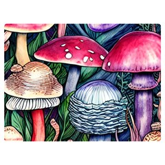 Foraging Mushroom Premium Plush Fleece Blanket (extra Small)