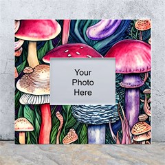 Foraging Mushroom White Wall Photo Frame 5  X 7  by GardenOfOphir