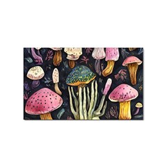 Natural Mushroom Sticker (rectangular) by GardenOfOphir