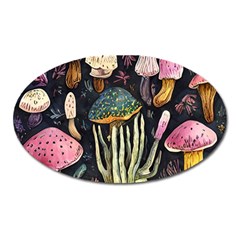 Natural Mushroom Oval Magnet by GardenOfOphir