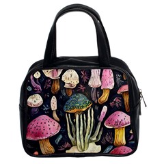 Natural Mushroom Classic Handbag (two Sides) by GardenOfOphir