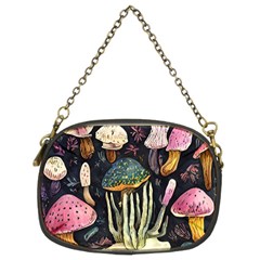 Natural Mushroom Chain Purse (two Sides) by GardenOfOphir