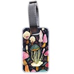 Natural Mushroom Luggage Tag (two sides) Back