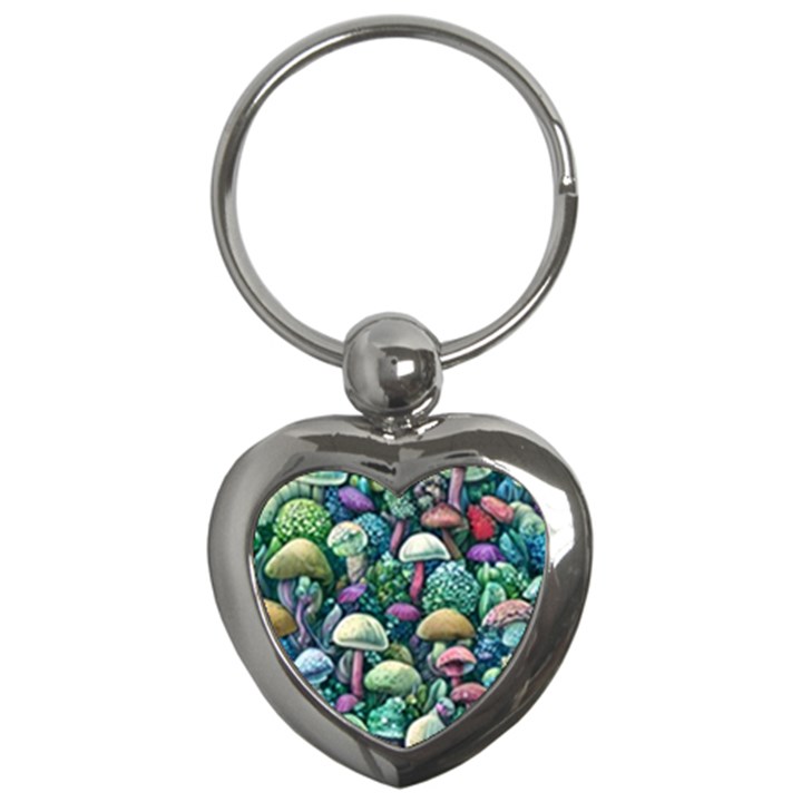 Mushroom Core Fairy Key Chain (Heart)