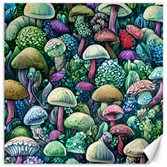 Mushroom Core Fairy Canvas 16  X 16  by GardenOfOphir