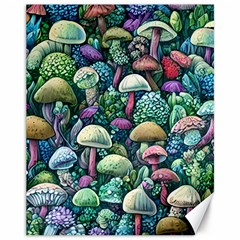 Mushroom Core Fairy Canvas 11  X 14  by GardenOfOphir