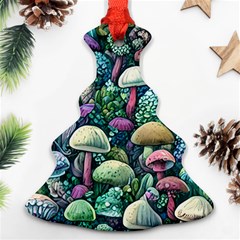 Mushroom Core Fairy Christmas Tree Ornament (two Sides) by GardenOfOphir