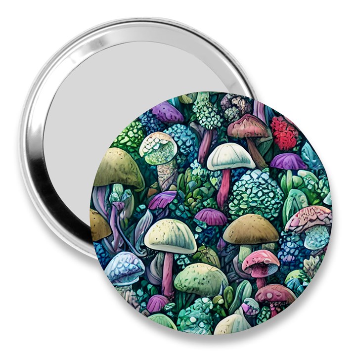 Mushroom Core Fairy 3  Handbag Mirrors