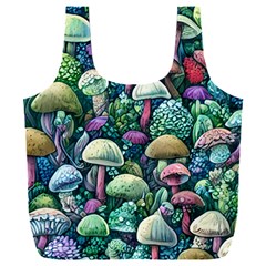 Mushroom Core Fairy Full Print Recycle Bag (xxl) by GardenOfOphir