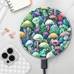 Mushroom Core Fairy Wireless Fast Charger(white) by GardenOfOphir