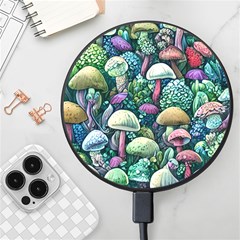 Mushroom Core Fairy Wireless Fast Charger(black) by GardenOfOphir