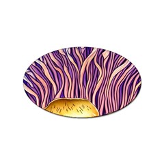 Flowery Garden Mushroom Sticker (oval) by GardenOfOphir